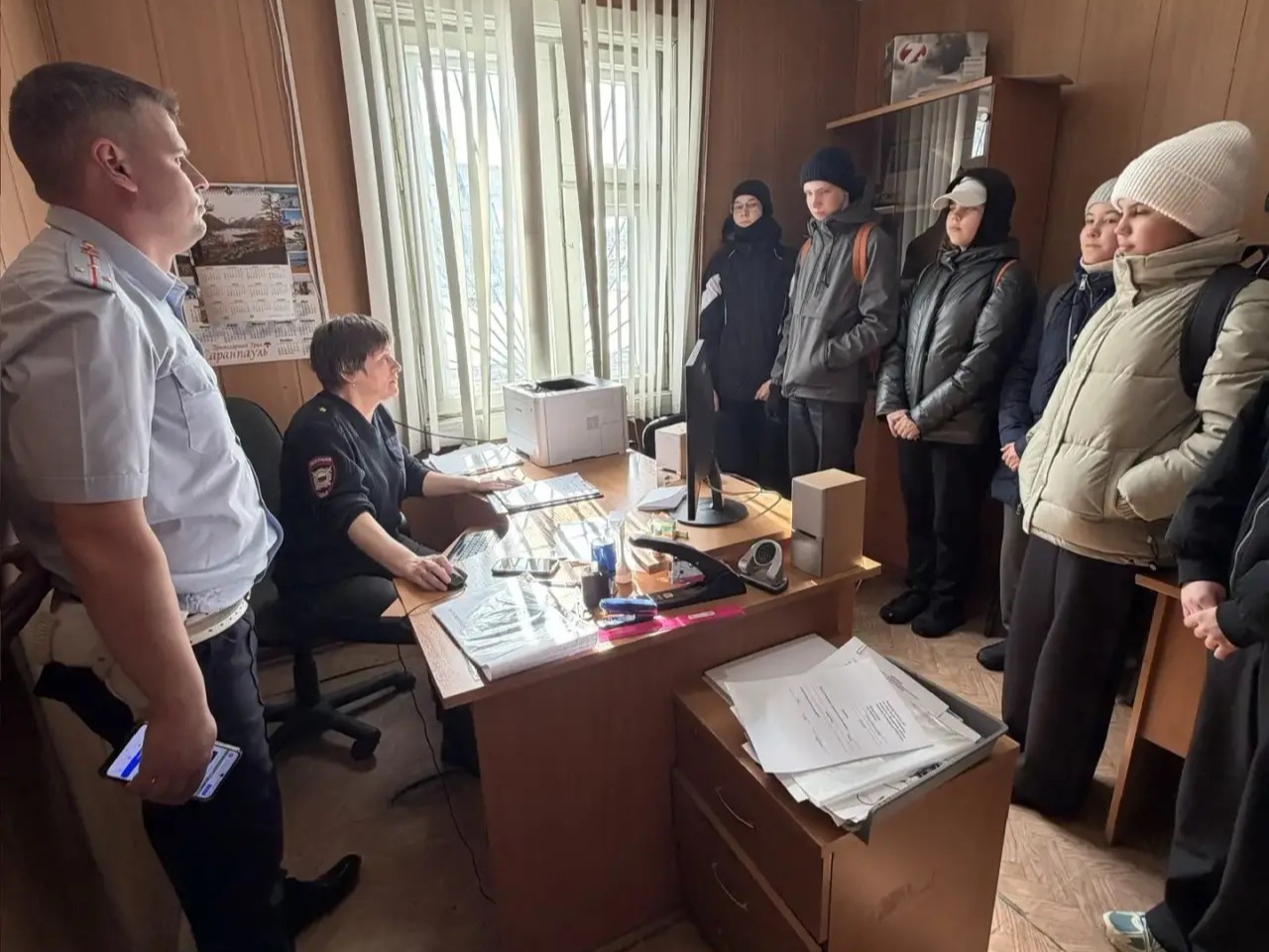 Экскурсия в полицейский участок Экскурсия в полицейский участок.